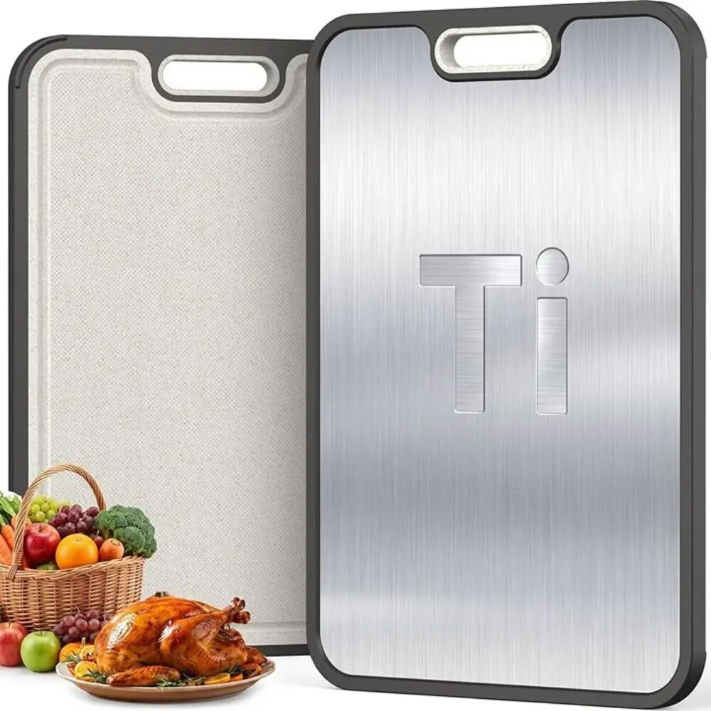 15 x 10 inch, Titanium Cutting Board for Kitchen